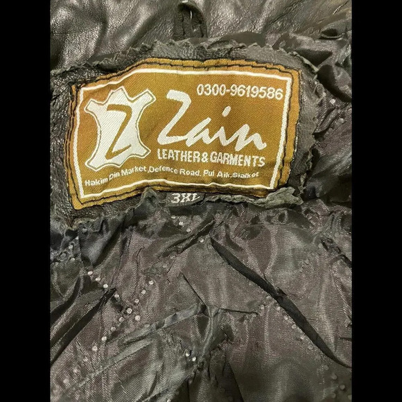 Zain Leather Garments 3XL Jacket Big Tall Comfort Classic Coat Black - Picture 3 of 8